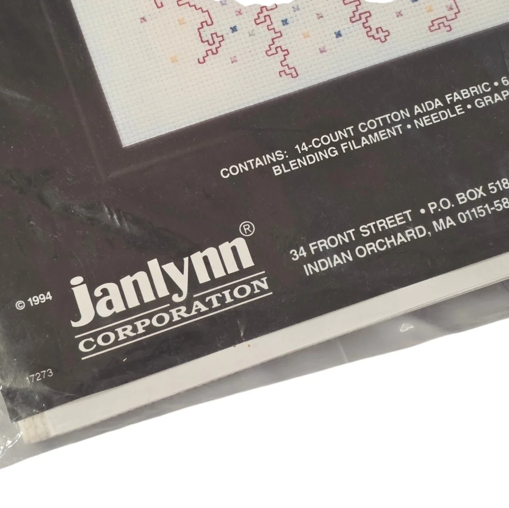 Janlynn Confetti Clown Counted Cross Stitch Kit 80-188 Vintage 1994 USA Sealed